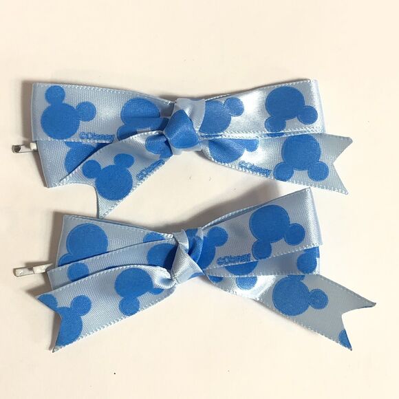 Hair Clip Barrette Lot Disney Ribbon Bow Trendy Coquette Ursula Minnie Mickey - Picture 8 of 10